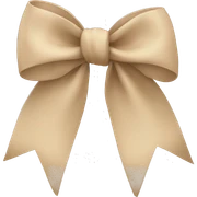 Beige Bow sticker