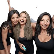 happy group selfie moment sticker