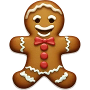 Gingerbread man sticker