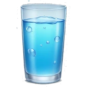 Glass of water sticker