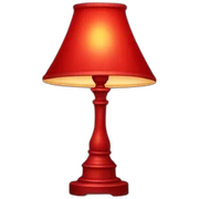 red lamp sticker