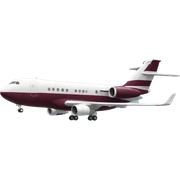 realistic plane burgundy sticker