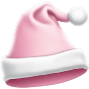 light pink santa hat sticker
