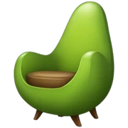 avocado armchair sticker