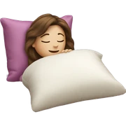 sleeping beauty brunette white girl with a silk pillow sticker