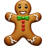 Gingerbread man sticker