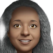 smiling portrait of solo viewer sticker
