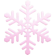 pastel pink snowflake  sticker
