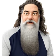 indoor portrait of a man sticker