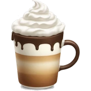 Coffee with whipped cream  sticker