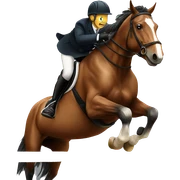 horse jumping sticker