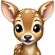 Baby fawn sticker