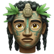 mayan god of tears sticker