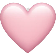 light pink heart  sticker
