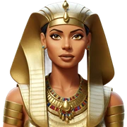 egyptian beauty with earrings sticker
