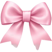 light pink ribbon bow sticker