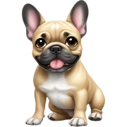 French bulldog  sticker
