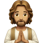 Jesus praying  sticker
