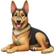 playful pup with tongue out sticker