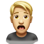 Confused face with tongue out sticker