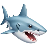 Shark bite  sticker