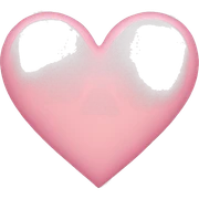 Light pink heart  sticker