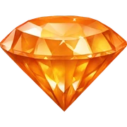 orange diamond sticker