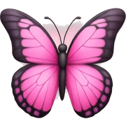 pink butterfly sticker