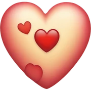 Corazon con un corazon dentro sticker