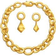 golden jewelry sticker