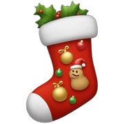 christmas sock sticker