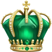 crown emerald color   sticker