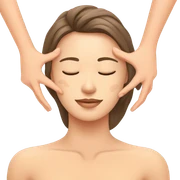 Face massage sticker