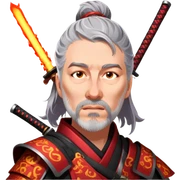 Fire-Wielding Samurai sticker