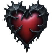 Gothic heart sticker