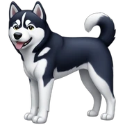 Husky full body sticker