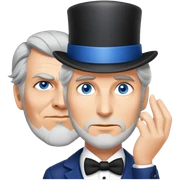 Detective with a tophat sticker