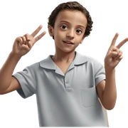 realistic portrait of a boy sticker