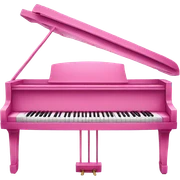 Pink piano  sticker