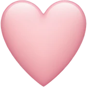 a light pink heart  sticker
