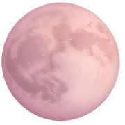 Light pink pink moon sticker