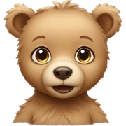 Baby bear sticker
