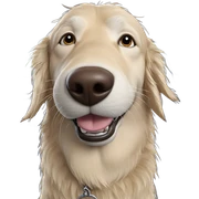 realistic dog in car interior sticker
