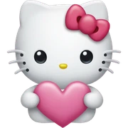 hello kitty heart sticker