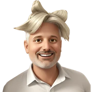 smiling male in white shirt sticker