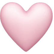 Pillow light pink heart sticker