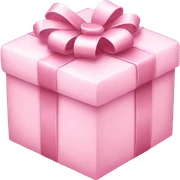 Light pink presents sticker