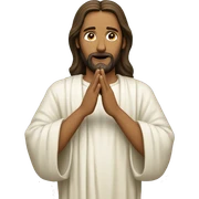 Jesus, praying sticker