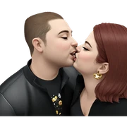 kiss under the stars sticker