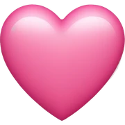 Pink heart sticker